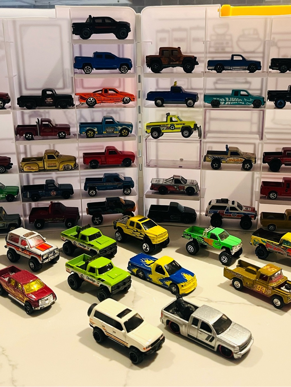 Kids Toy Die-Cast Pickup Truck - Assorted Green & Yellow